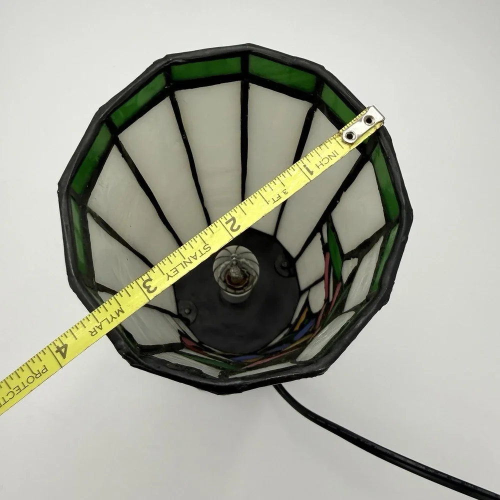 Tiffany Style Stained Glass Accent Table Lamp 10